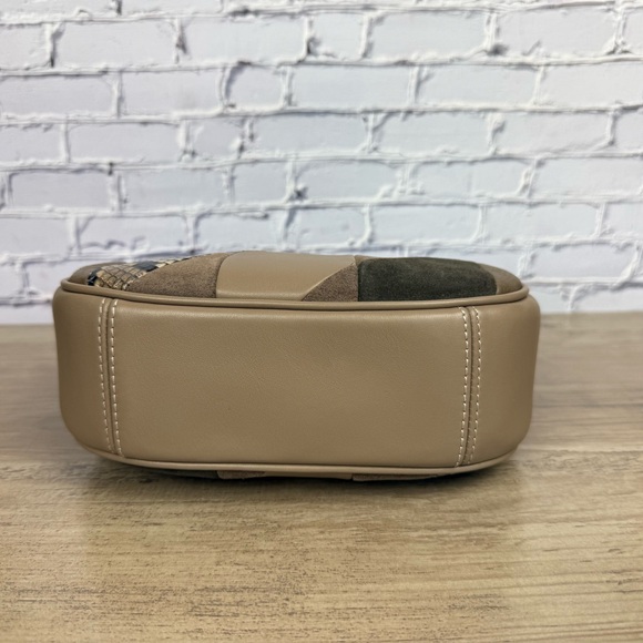 Coach Carmen Mini Crossbody Bag With Patchwork Gold/Mushroom NWT CCE62 - Picture 11 of 16